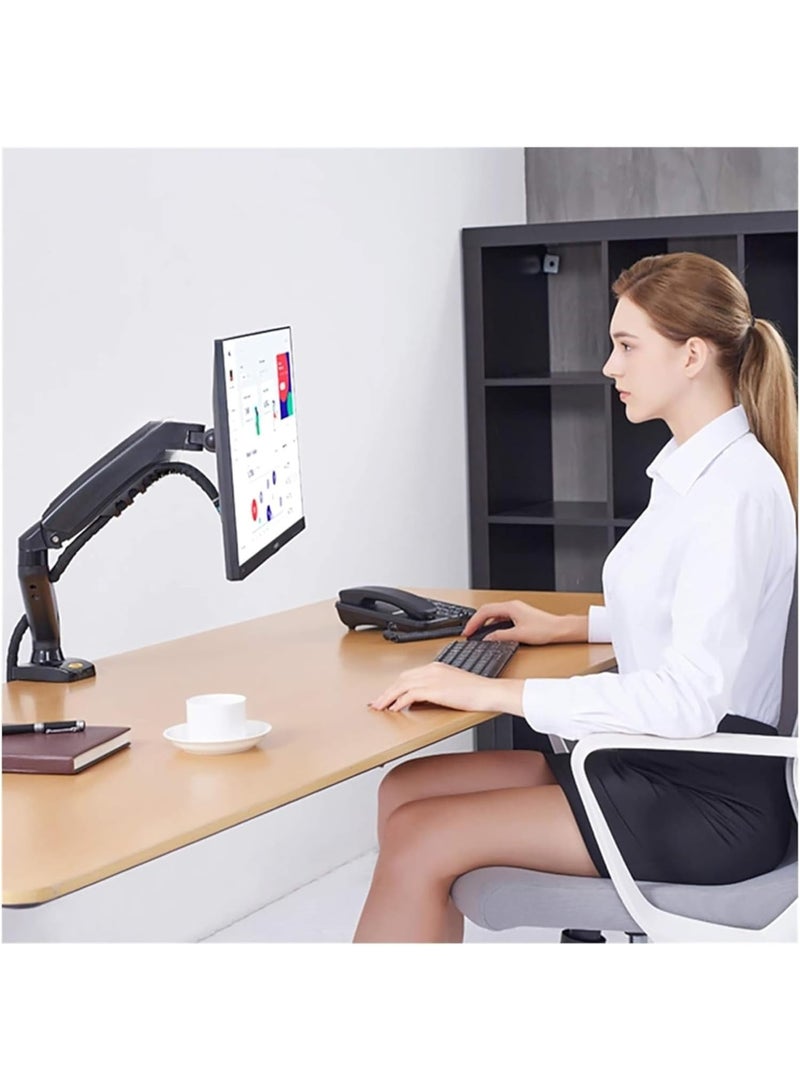 نورث بايو حامل شاشة F80 الاحترافي بمكبس غاز وحركة كاملة وارتفاع قابل للتعديل لشاشات LCD و LED من 17 حتى 27 بوصة - Image 3